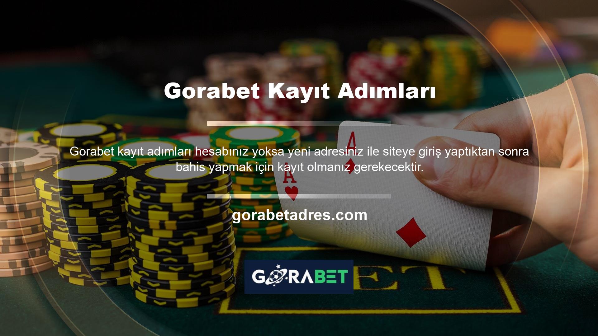 Gorabet Kayıt Adımları