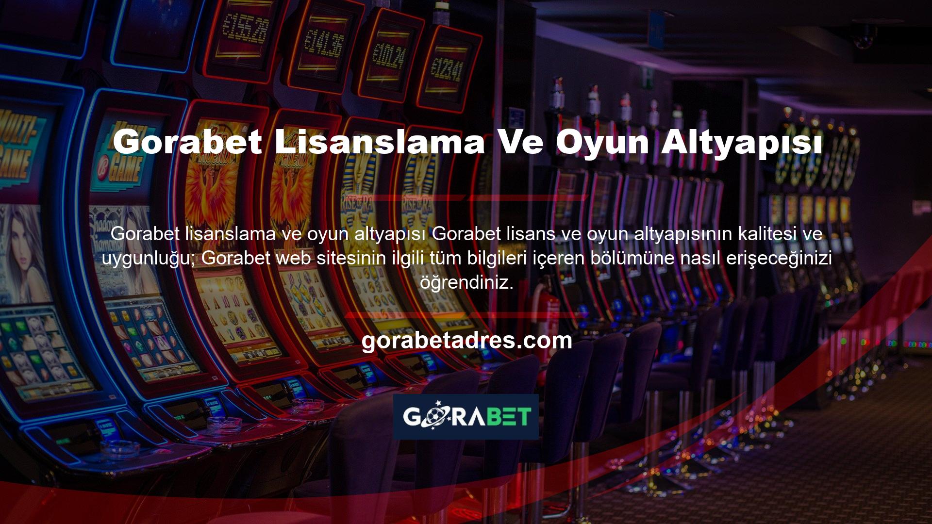 Gorabet Lisanslama Ve Oyun Altyapısı