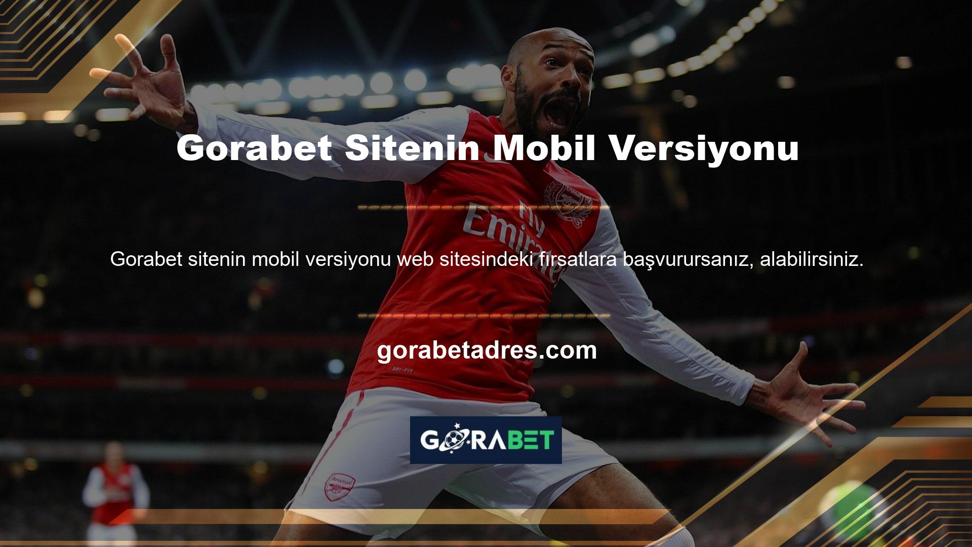 Gorabet Sitenin Mobil Versiyonu