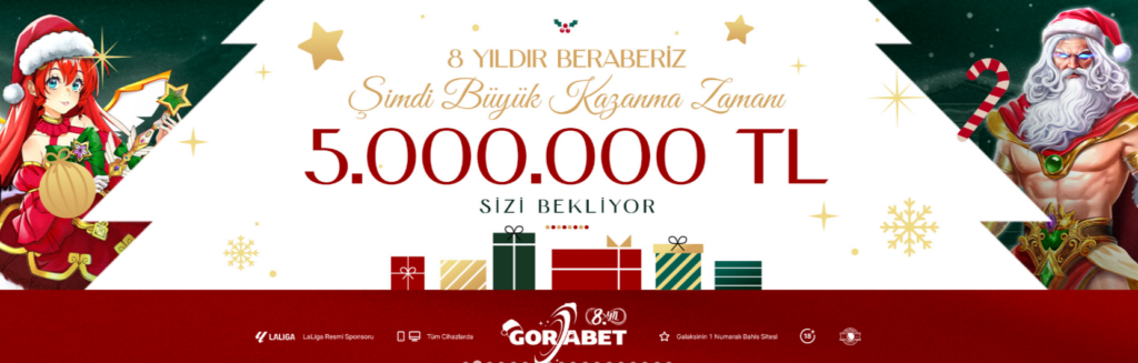 Gorabet: yılbaşında büyük kazanç 5.000.000TL