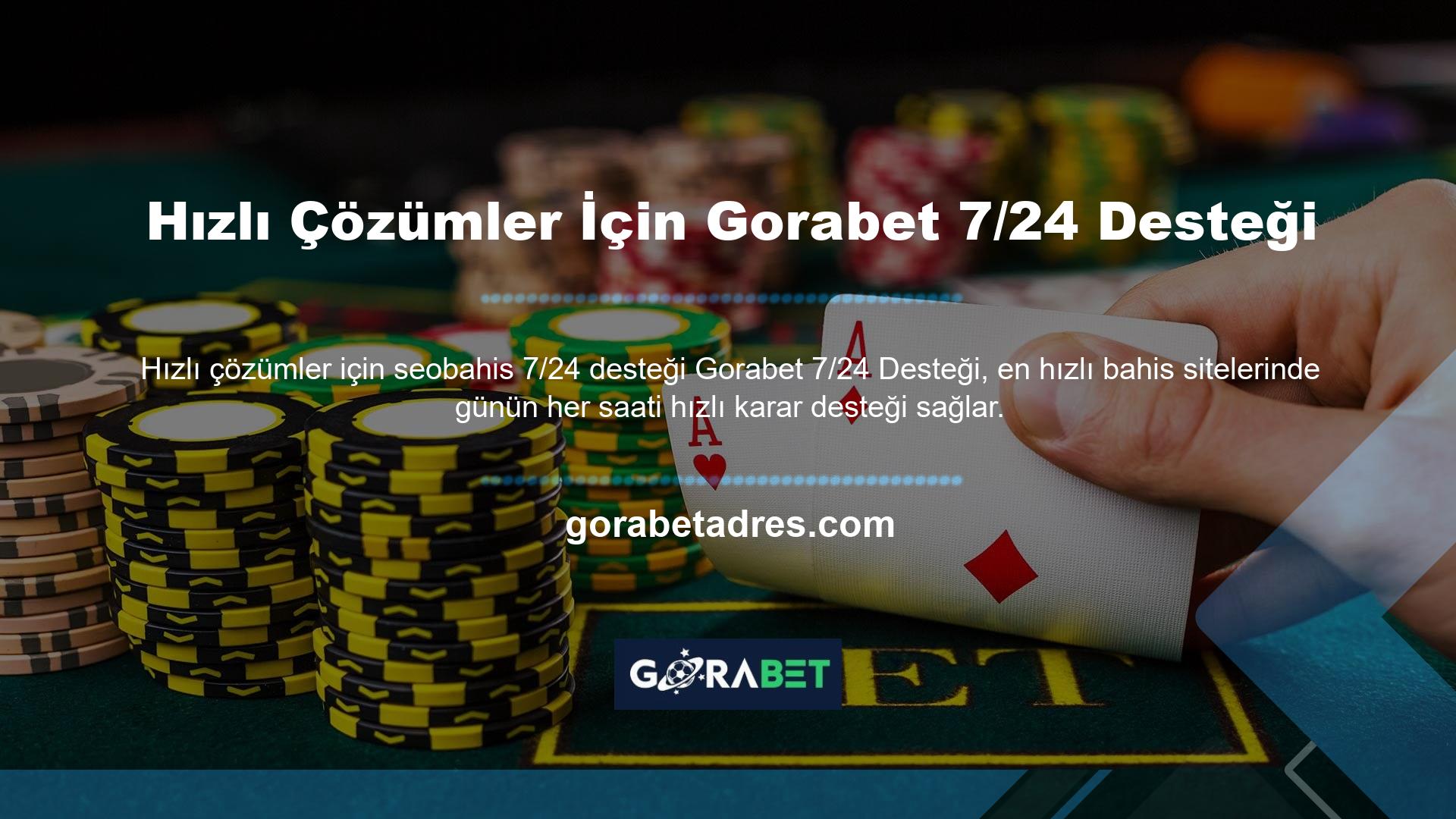 Hızlı Çözümler İçin Gorabet 7/24 Desteği